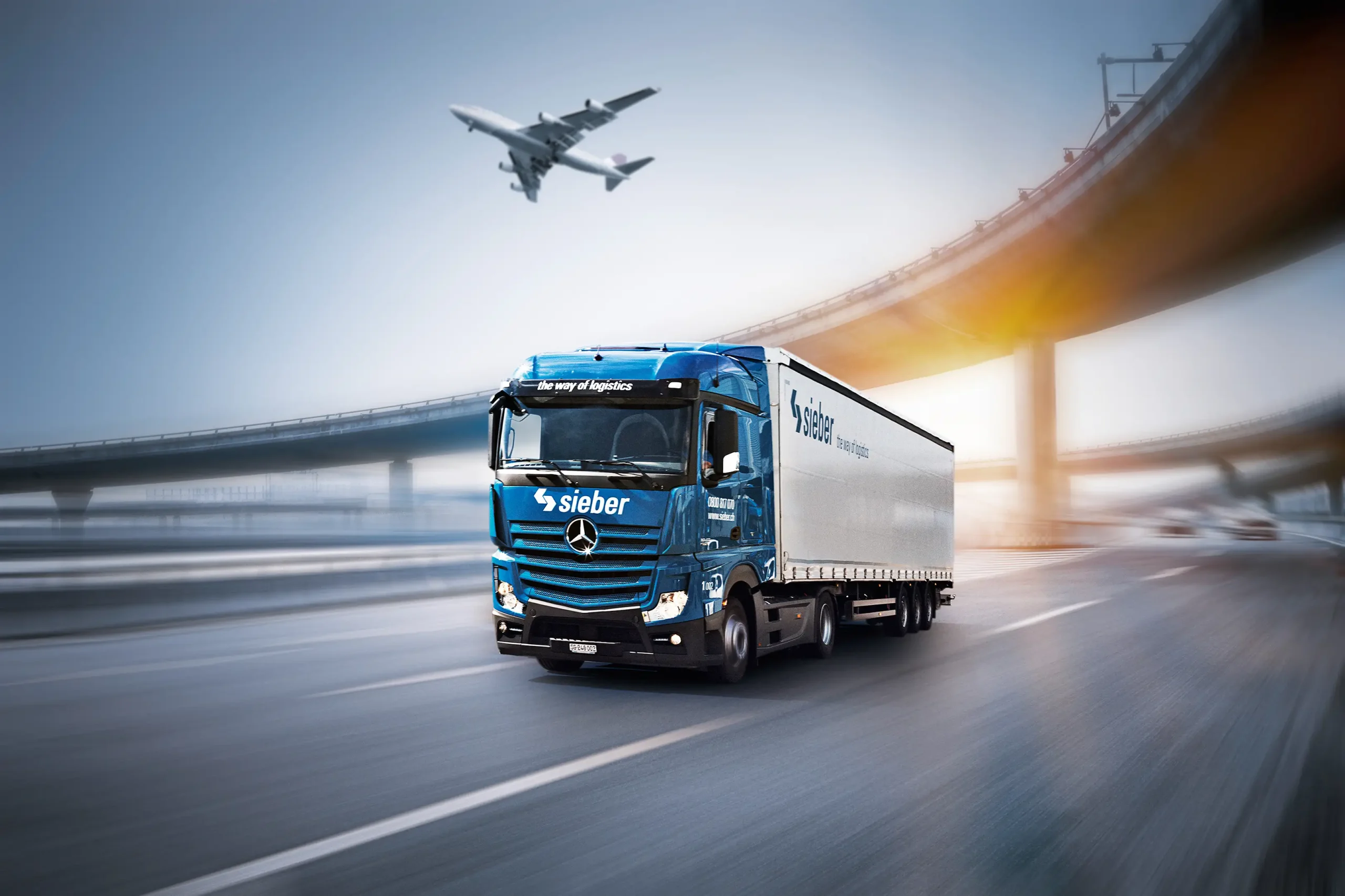 Sieber Transporte – LKW auf der Autobahn